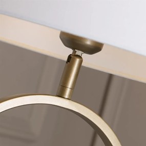 Veioza/Lampa de masa decorativa Modish bronz/alb