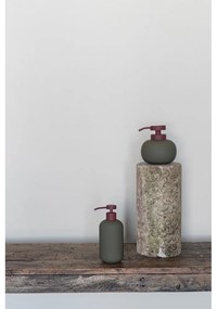 Dozator de săpun lichid verde închis din ceramică 120 ml Lotus Play – Mette Ditmer Denmark