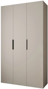 Dulap de haine 140 cm Carmela 50-4 (Cașmir + Negru). 1126827