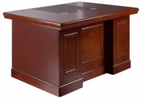 Birou directorial 140cm, Nuc, Lemn + MDF, A-1421