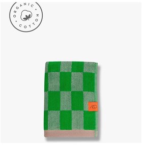 Prosop verde din bumbac organic 50x90 cm Retro – Mette Ditmer Denmark