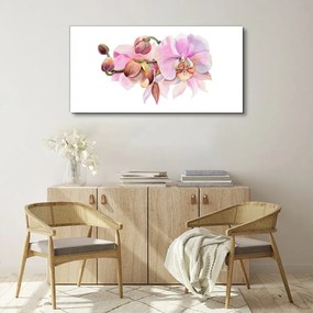 Tablou canvas Acuarela flori de orhidee