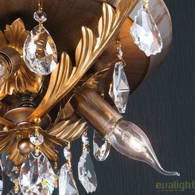 Plafoniera LUX super eleganta Miramare DL 7-612/3 silver-goldOR