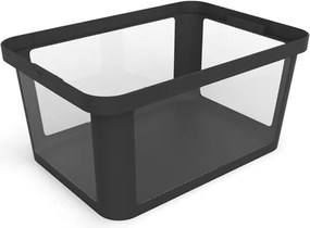 Cutie de depozitare neagră din plastic 55,5x39x26,5 cm Albris – Rotho