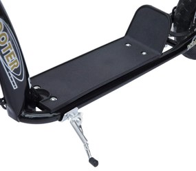 HOMCOM, trotinetă copii, pneuri 30 cm, ghidon reglabil, frână, suport lateral, oțel, pentru copii 5+ ani, negru | Aosom Romania