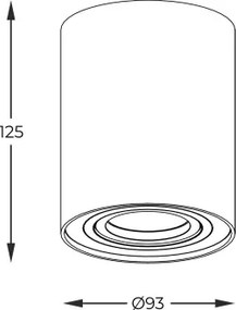 Zuma Line RONDOO 20038-BK-N - Spot LED RGBW dimabil 1xGU10/6W/230V, negru, cu telecomandă