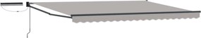 vidaXL Cort electric retractabil Gri deschis 4 × 3 m