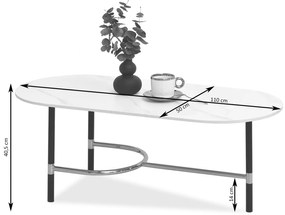 Măsuță de cafea Lamka (marmură neagră + negru). 1111647