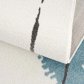Covor de calitate pentru copii , cu motiv abstract Blue Blot Lăţime: 140 cm | Lungime: 200 cm