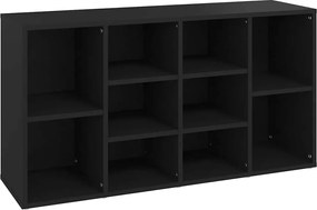 vidaXL Banchetă pantofar, negru, 103x30x55 cm, lemn prelucrat