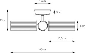 Markslöjd 109237 - Plafonieră aplicată pentru baie RIMINI 3xG9/20W/230V IP44 crom lucios