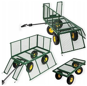 CĂRUCIOR DE GRĂDINĂ 3ÎN1 500KG 220L - WO02