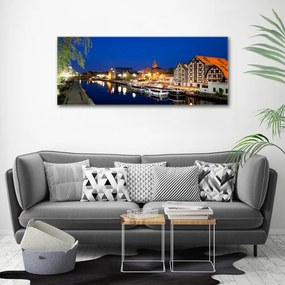 Tablou pe pânză canvas Noapte bydgoszcz