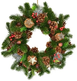 Coroană de Crăciun decorată din brad Winter Dream, 40 cm