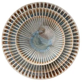 Set de masă, 24 piese, multicolor, porțelan