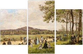 Tablou - French 19th Century, Race Course at Longchamps, reproducere (90x60 cm)