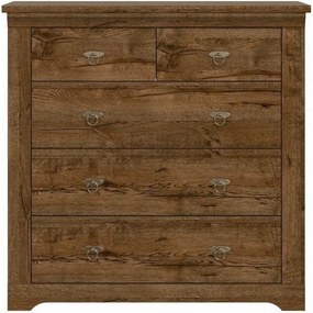 Comoda PATRAS KOM5S, stejar april, PAL, 93x45x93 cm