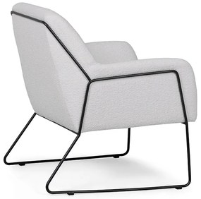 Fotoliu design gri MILAN