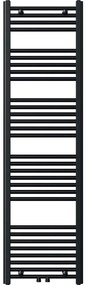 Novaservis - Radiator pentru baie, tip scară, 648W/230V, 160x45 cm, negru, drept