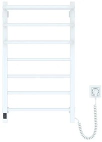 Radiator electric pentru baie FORTIS cu termostat, 350 W/230 V, 80,6 cm, IP44, alb, montaj pe partea dreaptă