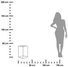 Suport de flori 40x24 cm gri
