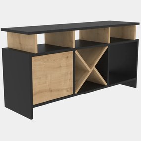 Comoda TV Auburn - Antracit, Oak