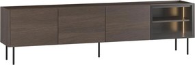 Comodă TV Dunari 220 cm cu picioare metalice - stejar dunin