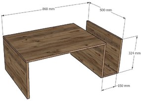 Masuta Auxiliara Memo - Sapphire Oak