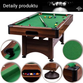 GamesPlanet Masă de biliard 6 ft Trendline cu echipament