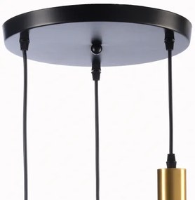 Lustră pe cablu ONLI DOROTY 1xE27/22W/230V albastru/auriu