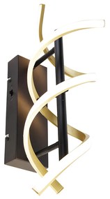Aplică aurie cu LED inclusă, cu dimmer în 3 trepte în Kelvin - Henk