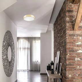 Plafonieră JONAS 1xE27/60W/230V d. 26 cm aurie