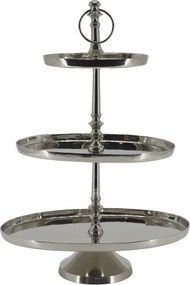 Etajeră din aluminiu cu 3 platouri ovale