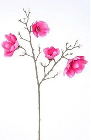 Floare artificială Magnolie roz, 86 cm