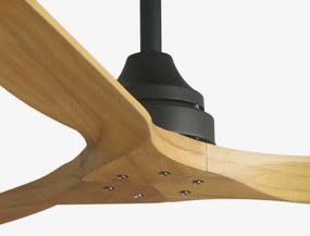 Ventilator de tavan FARO 33718DC ALO L lemn/negru d. 152 cm + telecomandă