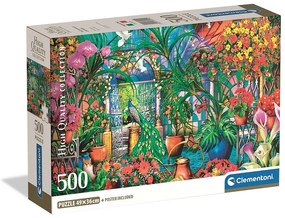 Colorat Caretakers Seră puzzle compact de 500 piese Clementoni