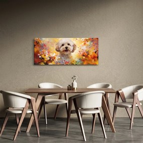 Tablou - Câine fericit (120x50 cm)
