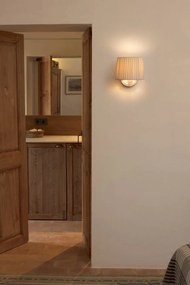 Aplica de perete moderna design elegant SAMBA mini alb/bej