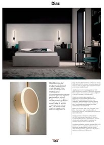 Redo 01-2697 - Aplica de perete LED DIAZ, 20W/230V, CRI 90, auriu