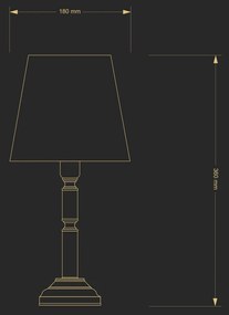 Lampa de masa design clasic realizata manual N