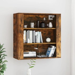 vidaXL Dulap de perete, stejar fumuriu, 80x33x80 cm, lemn prelucrat