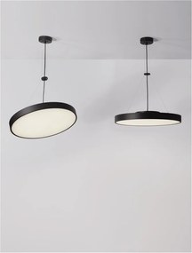 Lustra LED suspendata design circular PERFECT 40cm negru 3000K Dimmable