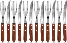 Set tacâmuri friptură Happy Green, 12 piese