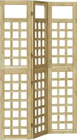 vidaXL Ecran de intimitate Maro miere 121 x 180 cm Lemn de pin masiv