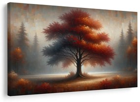 Tablou copacul vieții de toamnă în ceață