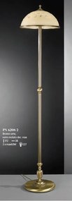 Lampadar / Lampa de podea din alama cu sticla decorata design italian 6208