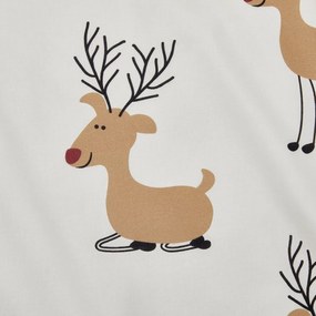 Lenjerie de pat din bumbac Renforcé TIMBA DEER albă Dimensiune lenjerie de pat: 80 x 80 cm | 135 x 200 cm