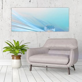 Tablou - Picătură albastră (120x50 cm)