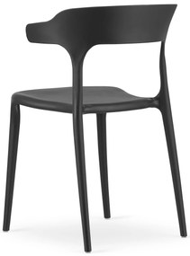 Scaun plastic negru ULME