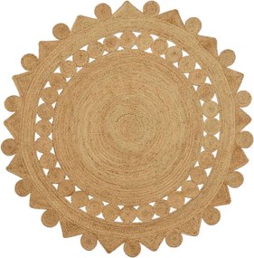 vidaXL Covor Maro Ø 240 cm Iută